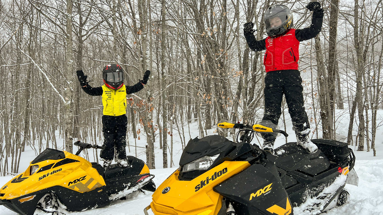 The Oleson family, snowmobilers running from four generations deep