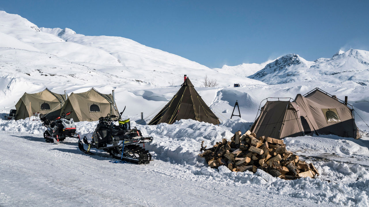 Camp de base en Alaska