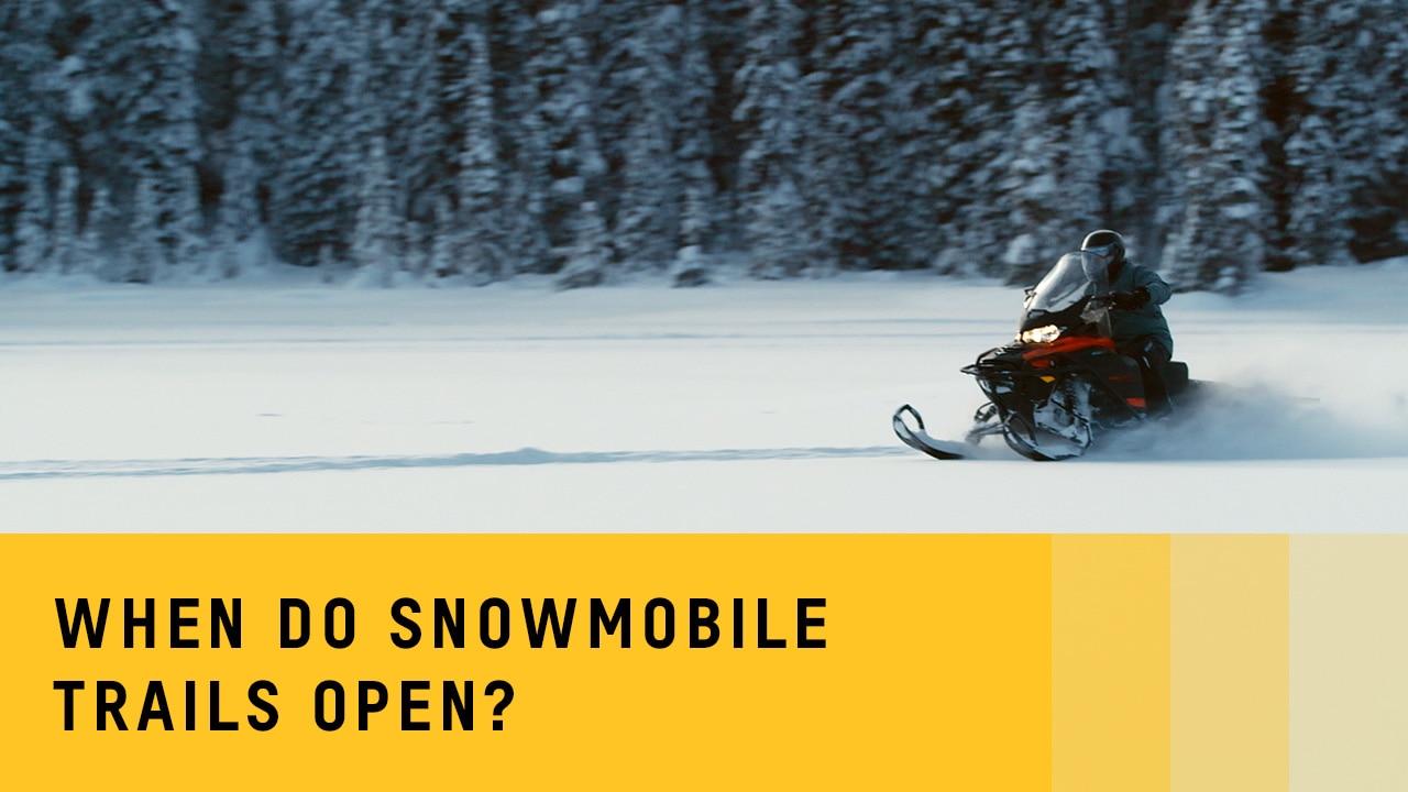 When do snowmobile trails open?