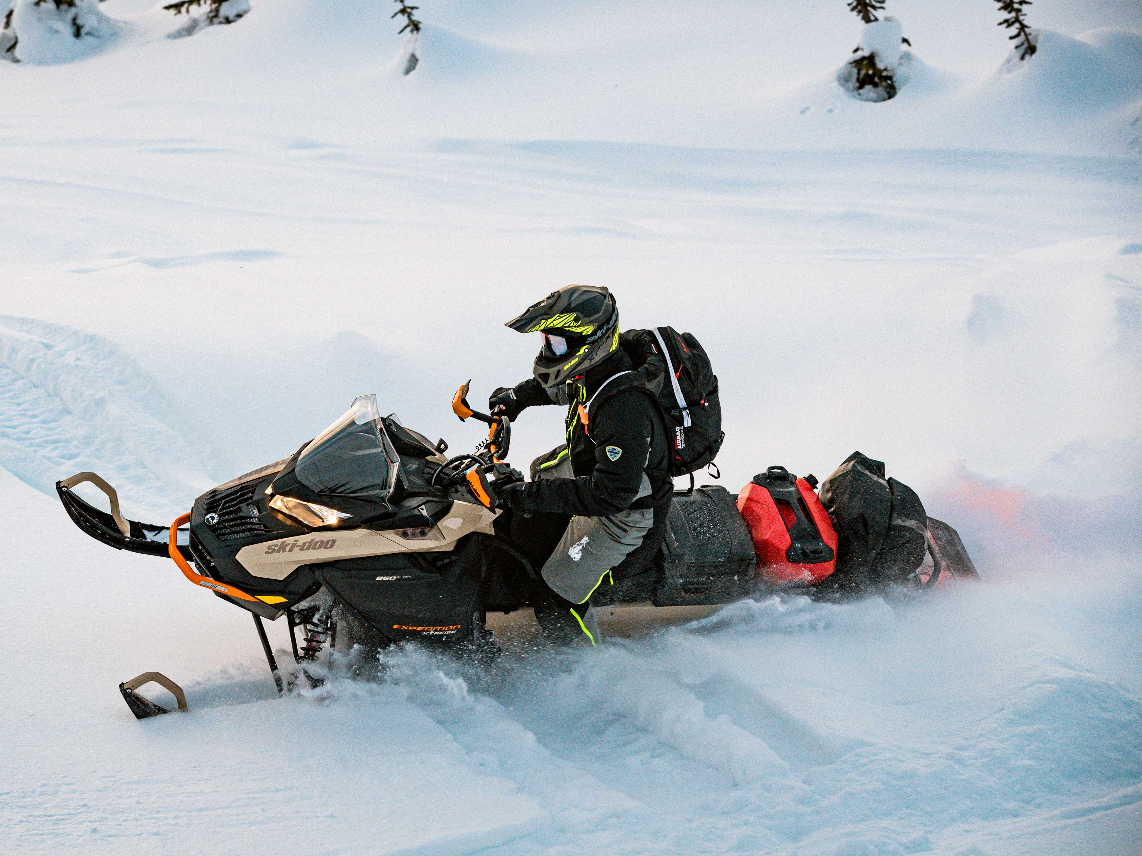 Rider on a Ski-Doo Expedition