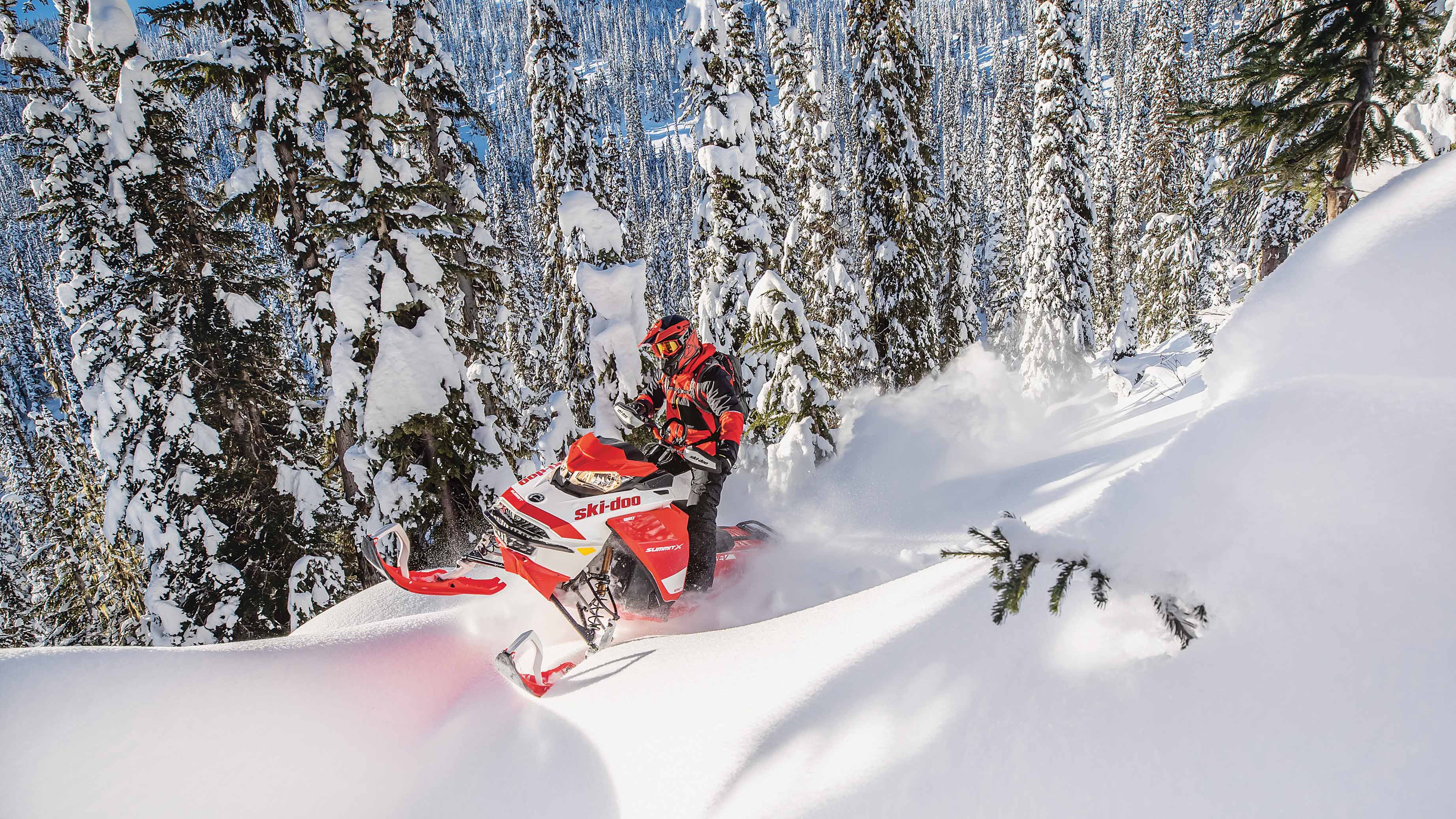 Rider enjoying Backcountry with a Ski-Doo Summit Expert