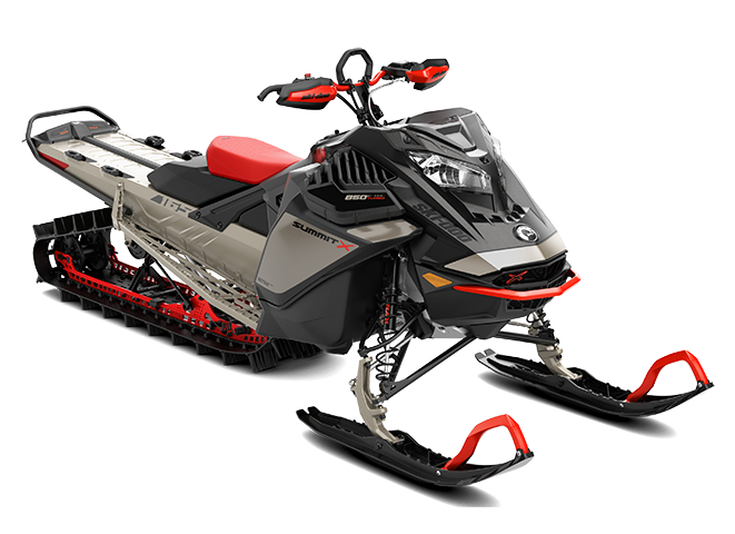 Ski-Doo Summit with Expert Package - 165 - 850 E-Tec Turbo Titan - Lava Red and Black